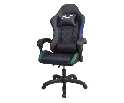Fotel gamingowy COBRA WS8152 RGB BT GŁOŚNIKI - BLACK